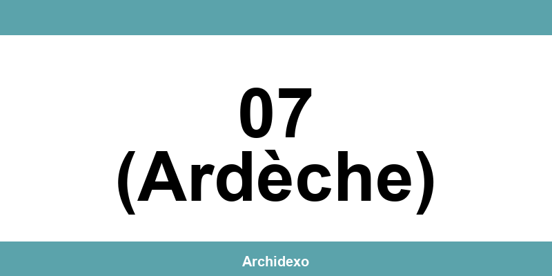 Archives départementales 07 (Ardèche): contact en ligne