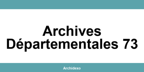 Archives départementales 73: contact en ligne